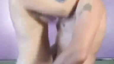 Awesome Bouncing Titties On Amateur Brunette feeling it - 4 image