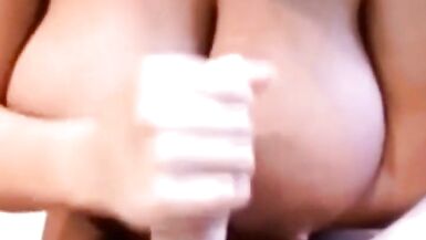 Big Boob brandy Giving her Daily Handjob enjoying the moments - 15 image