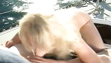 The blonde slut Anastasia pleasured by a big cock on the - 4 image
