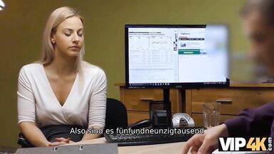 VIP4K. Nice woman needs money, but the creditor wants to bang her - 3 image
