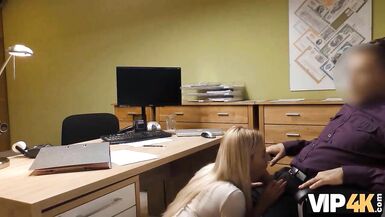 VIP4K. Nice woman needs money, but the creditor wants to bang her - 7 image