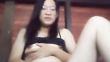 Asian Chinese girl alone  and horny at home Masturbating long video 1 - 11 image