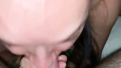 Dumb whore loves giving sloppy head - 2 image