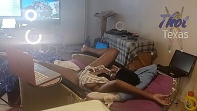 Thot in Texas - Homemade African American Going Crazy Home Alone Part 2