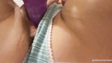 Fucking My  Pussy in Cummy Panties - 4 image