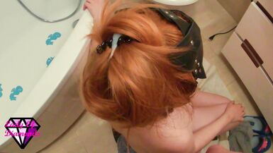 Fucking redhead milf and messing up her hair with dick and cum. - 15 image