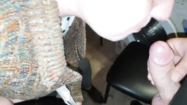 MILF Sucks Cock, Licks Balls and Swallows Mouthful of Cum - 10 image