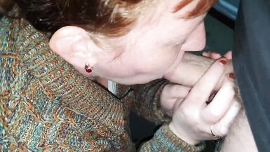 MILF Sucks Cock, Licks Balls and Swallows Mouthful of Cum - 3 image