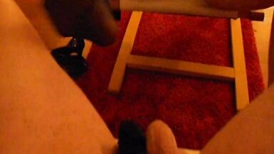 MILF gives stepson a nylon handjob - 5 image