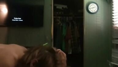 Cum sucking slut puts on one he'll of a cock sucking show - 11 image