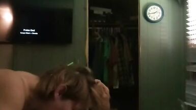 Cum sucking slut puts on one he'll of a cock sucking show - 13 image