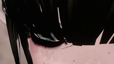 Sweet Romantic kiss and cuddle VR Virtual Goth GF comforts you during thunderstorm viewer POV - 7 image
