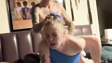 Daddy beats my little brat pussy up good - 2 image