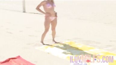 Babes from the beach in group sex playing with toys - 2 image