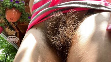 Hairy Pussy Girl Smoking outdoor smoking fetish videos - 1 image