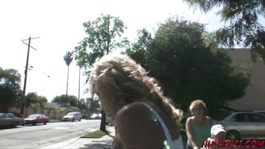 Flattery on the Street Leads Kayla Synz to Big White Meat - 3 image