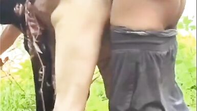 Watching her Getting banged in the woods by the lake