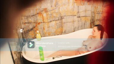 Amateur Tattooed Milf Fingers Tight Pussy In Bathtub and Squirts - Francesca Valentine - 7 image