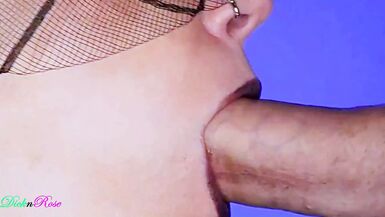 No close-up slobbery blowjob without a facial finish ! - 1 image