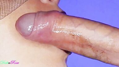 No close-up slobbery blowjob without a facial finish ! - 3 image