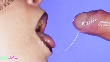 No close-up slobbery blowjob without a facial finish ! - 6 image