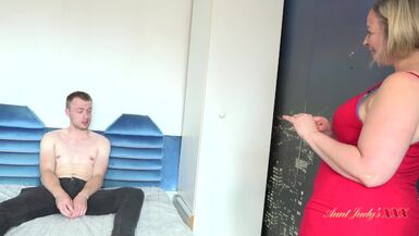 Aunt Judy's XXX - Busty BBW Landlady Star finds her Panties in her Messy Tenant's Room - 1 image