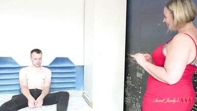 Aunt Judy's XXX - Busty BBW Landlady Star finds her Panties in her Messy Tenant's Room - 2 image