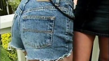 Sexy blonde gets finger slid inside her pussy by her hot girlfriend