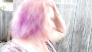 THICK MILF Pissing Outside Dancing Teasing - 10 image