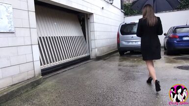 Hot ass french beuty Ludivine gets a hard DP from 2 guys - 1 image
