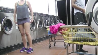Helena Price - College Campus Laundry Flashing While Washing My Clothing! - 13 image