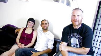 French amateur couple does their first casting video - 2 image