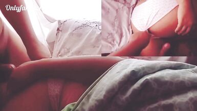 my husband wakes me up with a delicious morning sex and opens my legs to put my cock - 3 image