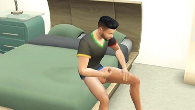 Stiefmutter und Stiefsohn ficken | Stiefsohn besucht seinen Vater und seine Stiefmutter, Stiefsohn masturbiert in seinem Zimmer, Stiefmutter erwischt ihn und hilft ihm, indem sie Sex mit ihm hat - 3 image