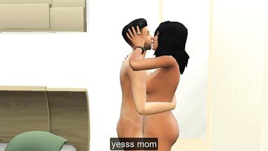 Stiefmutter und Stiefsohn ficken | Stiefsohn besucht seinen Vater und seine Stiefmutter, Stiefsohn masturbiert in seinem Zimmer, Stiefmutter erwischt ihn und hilft ihm, indem sie Sex mit ihm hat - 5 image
