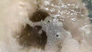 Hairy pussy underwater closeup fetish video - 10 image