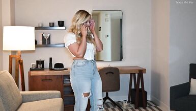 (Watch This) Moms Friend Uses Her Big White Ass To Make You CUM!! Jenna Mane Fucks Inexperienced Guy - 2 image