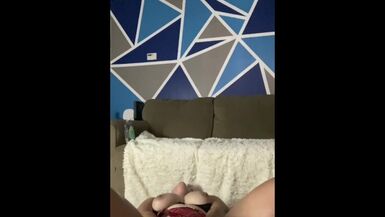 Oiled up & fucking myself with my dildo - 1 image