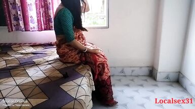 Red Saree Mom Fucking Hardly In Room With Localboy ( Official Video By Localsex31) - 2 image