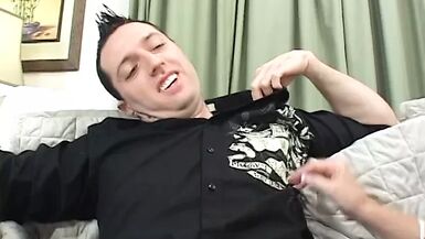 Stud fucks cock sucking blonde's pussy then creams her face after fucking her - 1 image