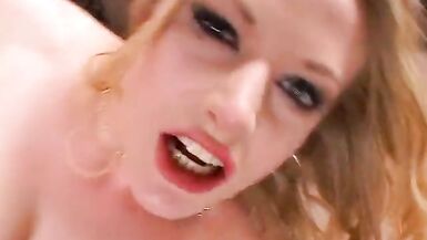 Gorgeous cuttie gets her wet cunt fucked hard by  a huge dick - 14 image