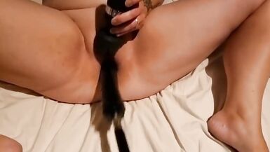 Milf get's fucked again by fuckmachine and my dick