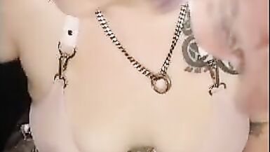 Small elf babe double penetrates self with dragon dildos - 11 image