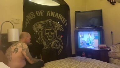 Husband watches his wife giving head - 3 image