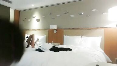 Hotel sex: a beautiful nurse with a whole face - 5 image