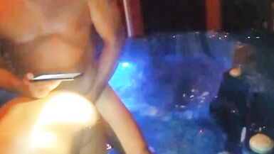 Totally busted wife on cam naked and fucked in hot tub with my best friend - 10 image