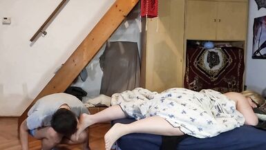 Stepson preying on his mothers feet - 7 image