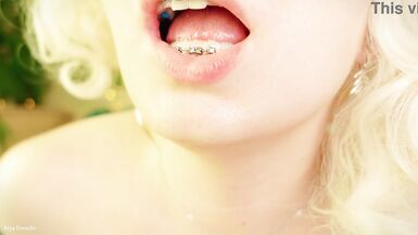 braces mouth tour - vore fetish - close up