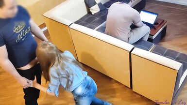 My stepBrother-in-law will Fuck me like a Whore while my Husband works on the Laptop NTR - 4 image