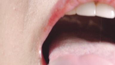 Close up blowjob, playing with my husbands hard cock head - 12 image